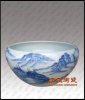 景德鎮(zhèn)唐龍?zhí)沾捎邢薰旧a(chǎn)供應(yīng)開業(yè)喬遷禮品、家居裝飾品-景德鎮(zhèn)陶瓷青花山水水洗大缸