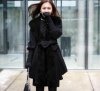 正品2010冬新100%狐貍毛女式毛呢大衣 韓版高檔時尚新款冬裝外套