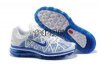 nike2013新款鞋子型錄 09五代氣墊跑鞋男款休閑跑鞋全掌氣墊減震運動鞋白藍