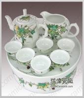 供應高檔陶瓷茶具 手繪陶瓷茶具 禮品茶具 景德鎮廠家銷售批發 陶瓷定做